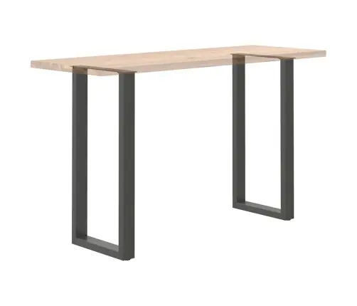 Bāra Galda Kājas, U-Veida, 2 Gab., Antracīta Krāsā, 40X(100-101) Cm, Tērauds Vidaxl