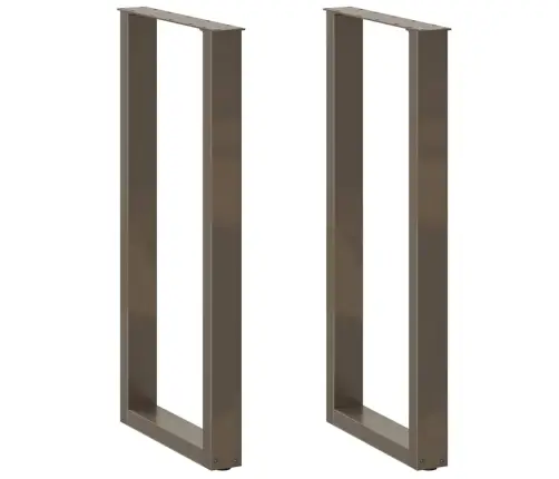 Baarilaua Jalad U-Kujulised 2 Tk, Naturaalne Teras, 40 X (100–101) cm Teras