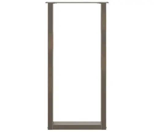 Baarilaua Jalad U-Kujulised 2 Tk, Naturaalne Teras, 40 X (100–101) cm Teras