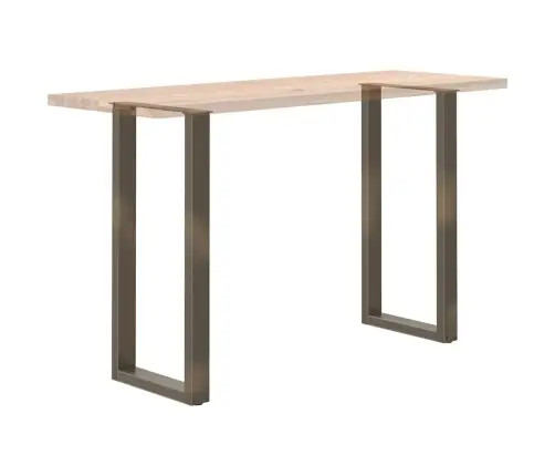 Baarilaua Jalad U-Kujulised 2 Tk, Naturaalne Teras, 40 X (100–101) cm Teras