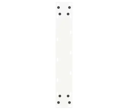Bāra Galda Kājas, U-Veida, 2 Gab., Baltas, 50X(100-101) Cm, Tērauds Vidaxl
