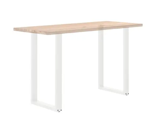 Bāra Galda Kājas, 2 Gab., U-Veida, Baltas, 60X(100-101) Cm, Tērauds Vidaxl