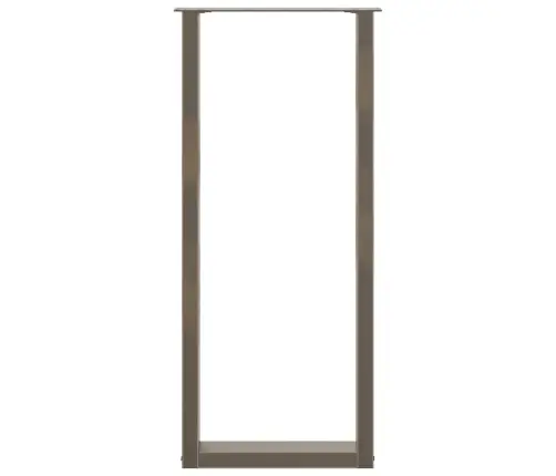 Bāra Galda Kājas, 2 Gab., U-Veida, Dabīgs Tērauds, 40X(110-111) Cm Vidaxl