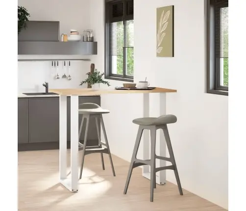 Baarilaua Jalad U-Kujulised, 2 Tk, Valged, 60 X (110-111) cm Teras