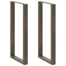 Baro Stalo Kojos, U Formos, 2 Vnt., Natūralus Plienas, 60X(110-111) cm Plienas