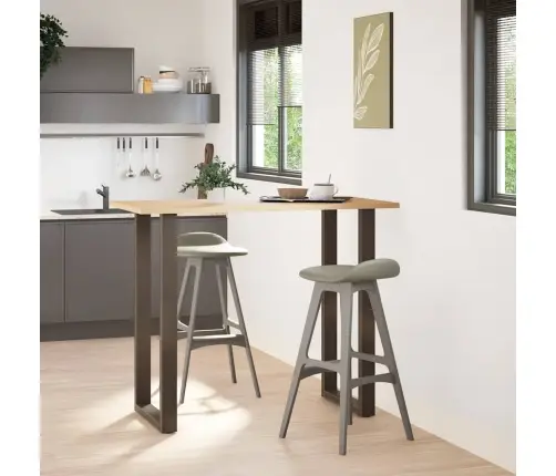 Baarilaua Jalad U-Kujulised 2 Tk, Naturaalne Teras, 60 X (110-111) cm Teras