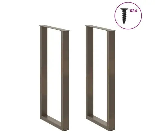 Baarilaua Jalad U-Kujulised 2 Tk, Naturaalne Teras, 60 X (110-111) cm Teras