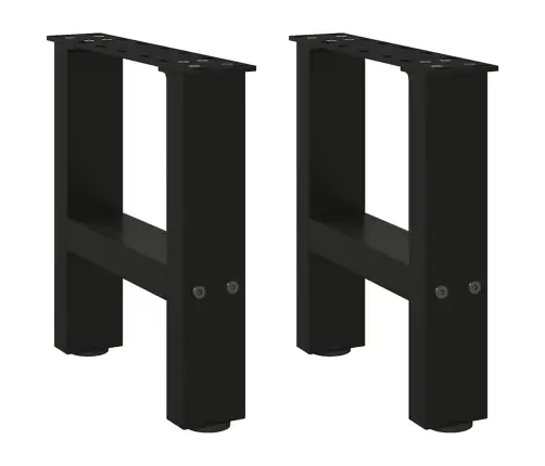 Kafijas Galdiņa Kājas, 2 Gab., Melnas, 30X(30-31) Cm, Tērauds Vidaxl