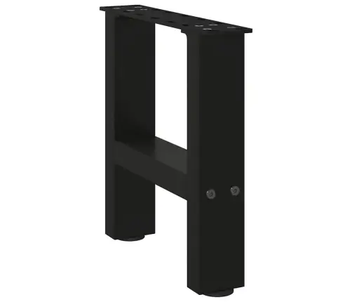 Kafijas Galdiņa Kājas, 2 Gab., Melnas, 30X(30-31) Cm, Tērauds Vidaxl