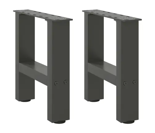 Kafijas Galdiņa Kājas, 2 Gab., Antracīta Krāsā, 30X(30-31) Cm, Tērauds Vidaxl