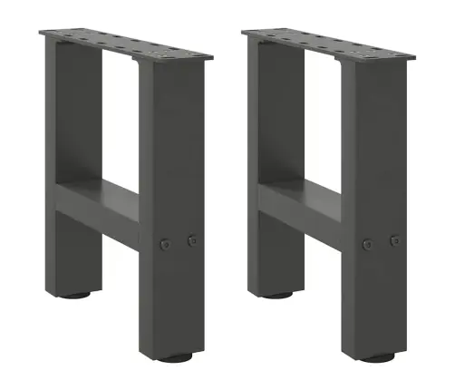 Kafijas Galdiņa Kājas, 2 Gab., Antracīta Krāsā, 40X(30-31) Cm, Tērauds Vidaxl