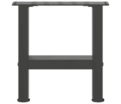 Kafijas Galdiņa Kājas, 2 Gab., Antracīta Krāsā, 40X(30-31) Cm, Tērauds Vidaxl