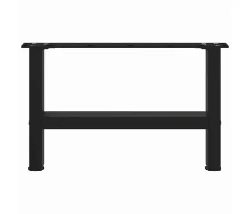 Kafijas Galdiņa Kājas, 2 Gab., Melnas, 50X(30-31) Cm, Tērauds Vidaxl