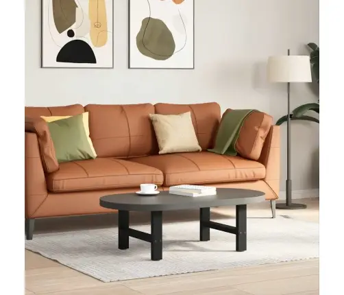 Kafijas Galdiņa Kājas, 2 Gab., Melnas, 50X(30-31) Cm, Tērauds Vidaxl