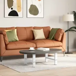 Kafijas Galdiņa Kājas, 2 Gab., Baltas, 50X(30-31) Cm, Tērauds Vidaxl