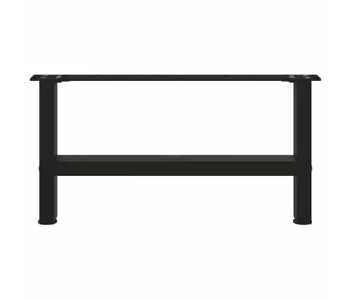 Kafijas Galdiņa Kājas, 2 Gab., Melnas, 70X(30-31) Cm, Tērauds Vidaxl