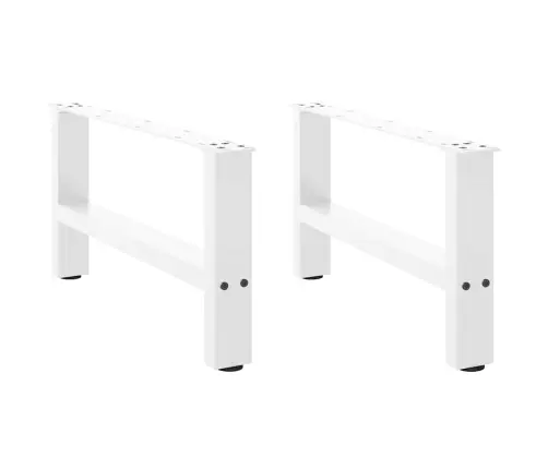 Kafijas Galdiņa Kājas, 2 Gab., Baltas, 70X(30-31) Cm, Tērauds Vidaxl