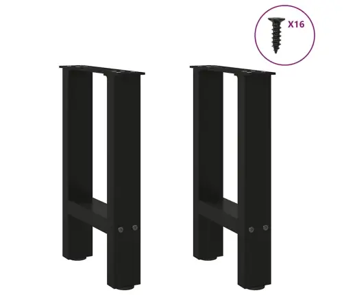 Kohvilaua Jalad, Mustad, 2 Tk, 28 X (42–43) cm Teras