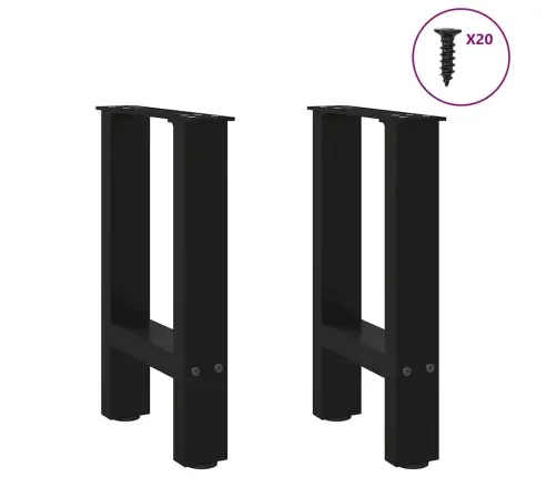 Kohvilaua Jalad, Mustad, 2 Tk, 38 X (42–43) cm Teras