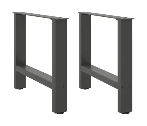 Kafijas Galdiņa Kājas, 2 Gab., Antracīta Krāsas, 50X(42-43) Cm, Tērauds Vidaxl