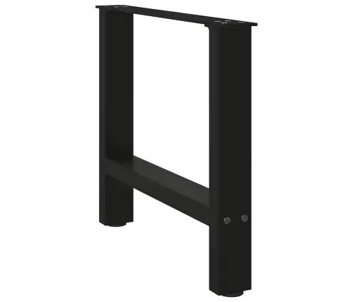 Kafijas Galdiņa Kājas, 2 Gab., Melnas, 60X(42-43) Cm, Tērauds Vidaxl
