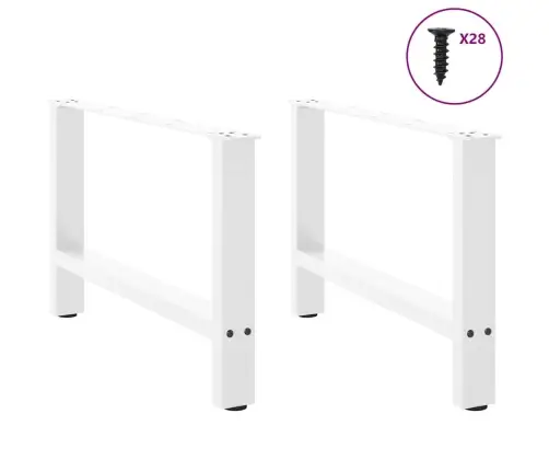 Kavos Staliuko Kojelės, Baltos, 2 Vnt., 70X(42-43) cm Plienas