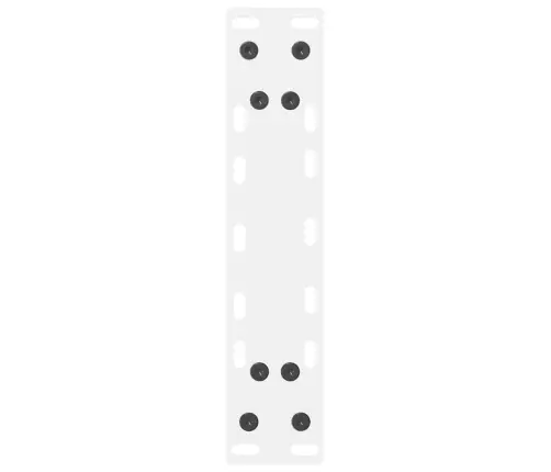 Konsoles Galda Kājas, 2 Gab., Baltas, 38X(72-73) Cm, Tērauds Vidaxl