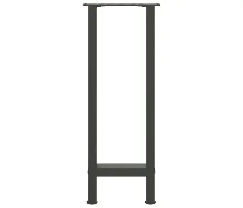 Konsoles Galda Kājas, 2 Gab., Antracīta Krāsā, 38X(72-73) Cm, Tērauds Vidaxl