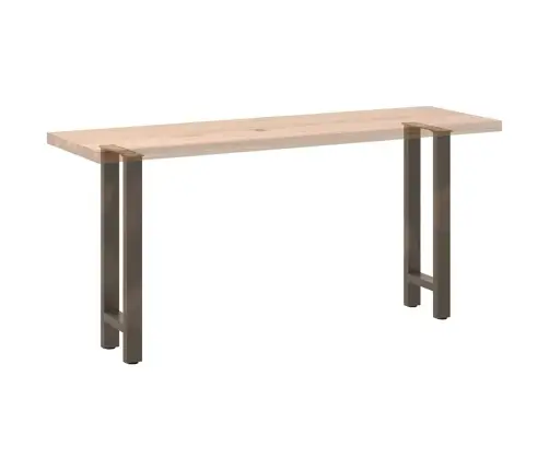 Konsolinio Stalo Kojos, 2 Vnt., 38X(72-73) cm Natūralus Plienas