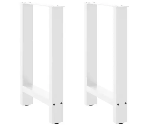Ēdamgalda Kājas, 2 Gab., Baltas, 50X(72-73) Cm, Tērauds Vidaxl