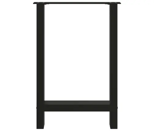 Söögilaua Jalad, Mustad, 2 Tk, 60 X (72–73) cm Terasest