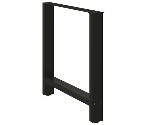 Ēdamgalda Kājas, 2 Gab., Melnas, 70X(72-73) Cm, Tērauds Vidaxl