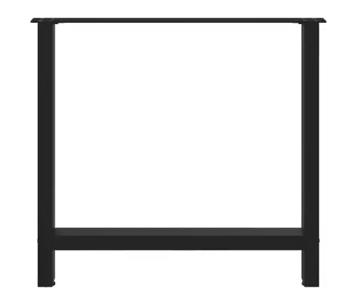 Ēdamgalda Kājas, 2 Gab., Melnas, 70X(72-73) Cm, Tērauds Vidaxl
