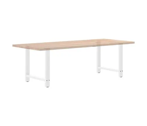 Ēdamgalda Kājas, 2 Gab., Baltas, 70X(72-73) Cm, Tērauds Vidaxl