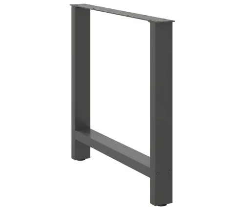 Ēdamgalda Kājas, 2 Gab., Antracīta Krāsā, 70X(72-73) Cm, Tērauds Vidaxl