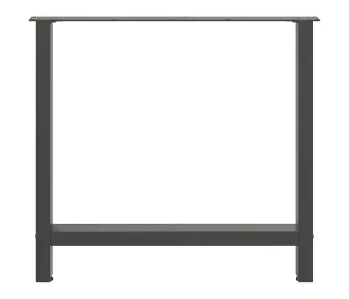 Ēdamgalda Kājas, 2 Gab., Antracīta Krāsā, 70X(72-73) Cm, Tērauds Vidaxl