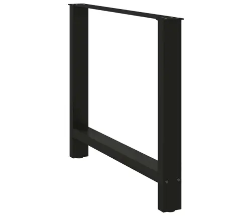 Ēdamgalda Kājas, 2 Gab., Melnas, 90X(72-73) Cm, Tērauds Vidaxl