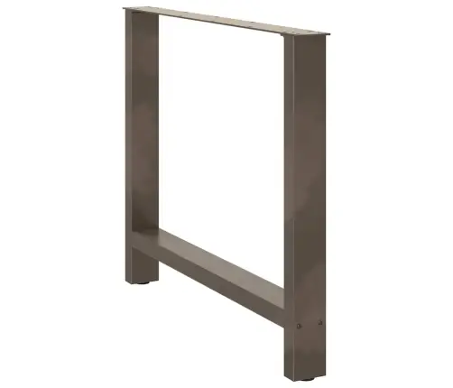 Valgomojo Stalo Kojos, 2 Vnt., Natūralaus Plieno, 90X(72-73) cm Plienas