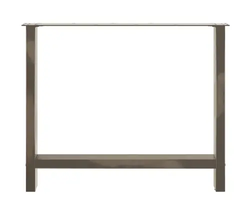 Valgomojo Stalo Kojos, 2 Vnt., Natūralaus Plieno, 90X(72-73) cm Plienas