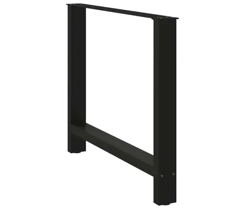 Ēdamgalda Kājas, 2 Gab., Melnas, 100X(72-73) Cm, Tērauds Vidaxl