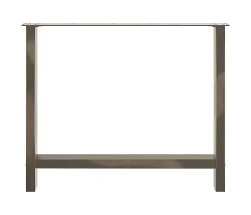 Ēdamgalda Kājas, 2 Gab., Dabīgs Tērauds, 100X(72-73) Cm, Tērauds Vidaxl