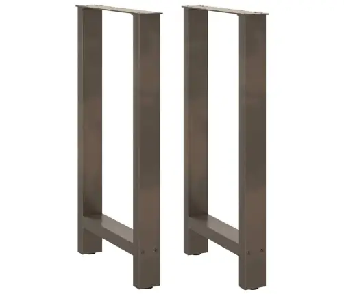 Bāra Galda Kājas, 2 Gab., 50X(90-91) Cm, Dabīgs Tērauds Vidaxl