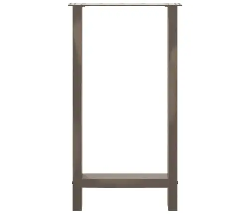 Bāra Galda Kājas, 2 Gab., 50X(90-91) Cm, Dabīgs Tērauds Vidaxl