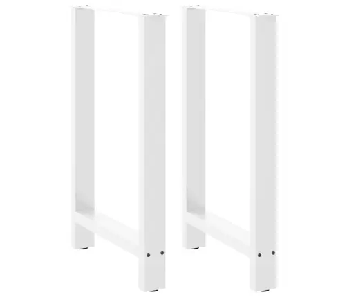 Bāra Galda Kājas, 2 Gab., Baltas, 60X(90-91) Cm, Tērauds Vidaxl