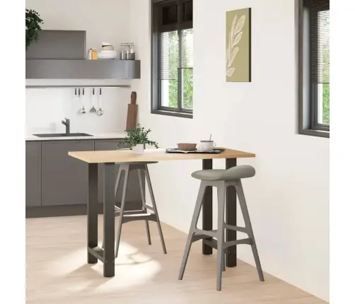 Baro Stalo Kojos, Antracito Spalvos, 2 Vnt., 60X(90-91) cm Plienas