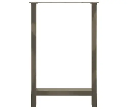 Bāra Galda Kājas, 2 Gab., 60X(90-91) Cm, Dabīgs Tērauds Vidaxl