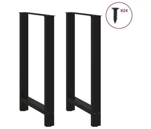 Baarilaua Jalad, Mustad, 2 Tk, 60 X (100–101) cm Terasest