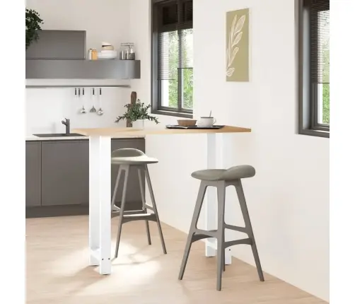 Bāra Galda Kājas, 2 Gab., Baltas, 40X(110-111) Cm, Tērauds Vidaxl