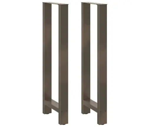 Bāra Galda Kājas, 2 Gab., 40X(110-111) Cm, Dabīgs Tērauds Vidaxl