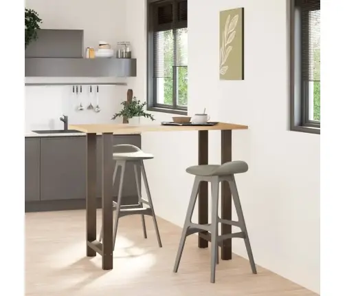 Bāra Galda Kājas, 2 Gab., 60X(110-111) Cm, Dabīgs Tērauds Vidaxl